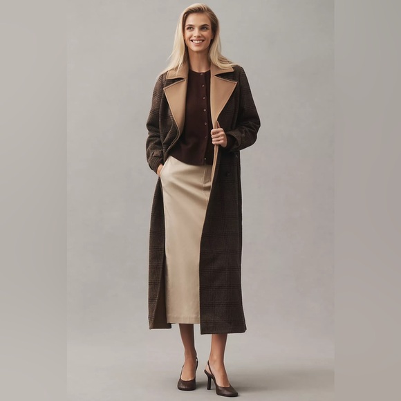 Avec Les Filles Double Layered Trench Coat - Picture 3 of 9